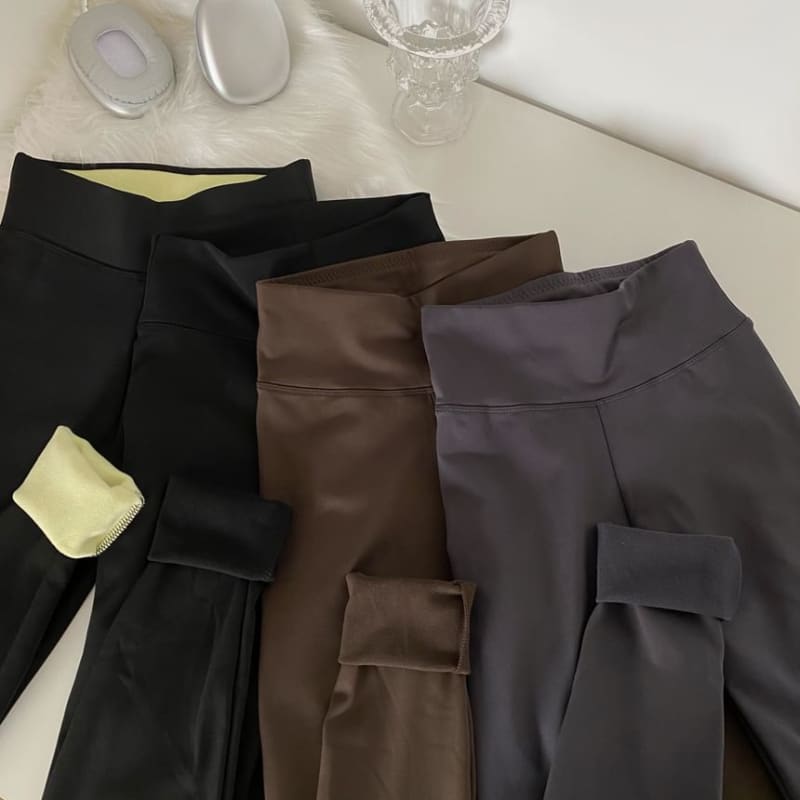 High Waist Plain Leggings