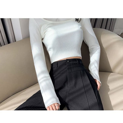 High Waist Striped Wide Leg Suit Pants