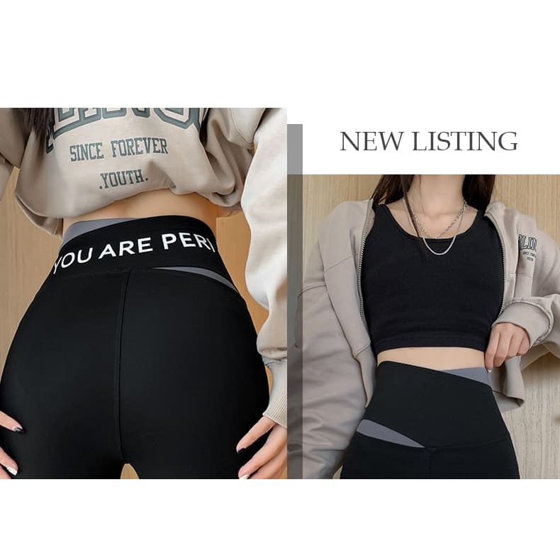 High Waist Two Tone Sports Leggings