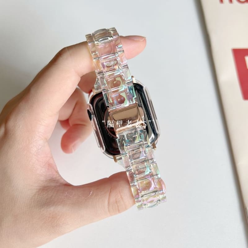 Holographic Transparent Apple Watch Band / Plastic