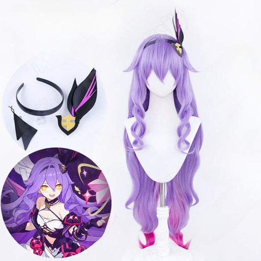 Honkai Impact 3rd Pastel Violet Gradient Pink Sirin Wig