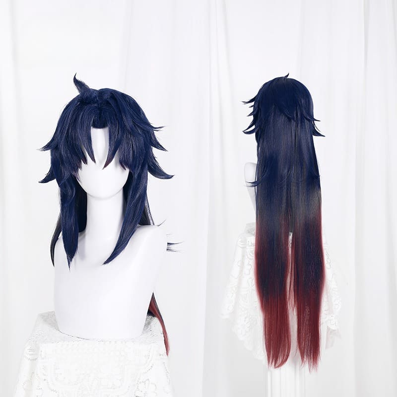 Honkai Star Rail Blade Blue Gradient Red Cosplay Wig ON799 -