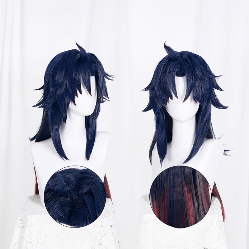 Honkai Star Rail Blade Blue Gradient Red Cosplay Wig ON799 -