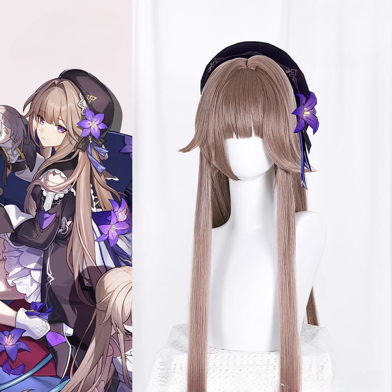 Honkai Star Rail Herta Long Light Brown Wig ON797 - F