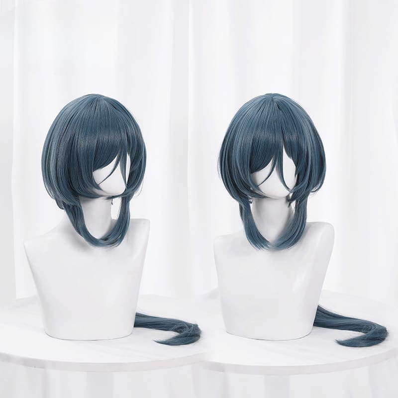 Honkai Star Rail Natasha Bluish Gray Long Cosplay Wig ON795