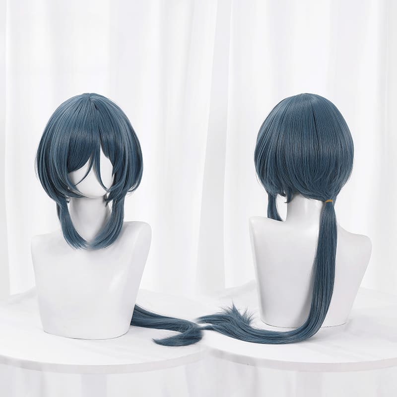 Honkai Star Rail Natasha Bluish Gray Long Cosplay Wig ON795