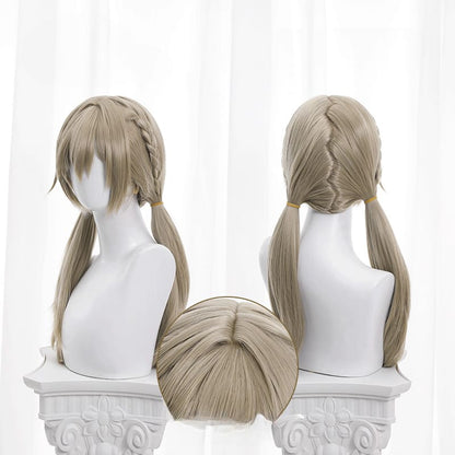 Honkai Star Rail Qingque Light Brown Cosplay Wig ON793 - F