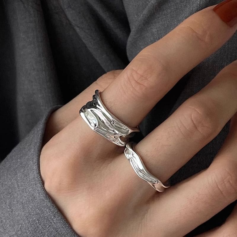 Irregular Alloy Open Ring