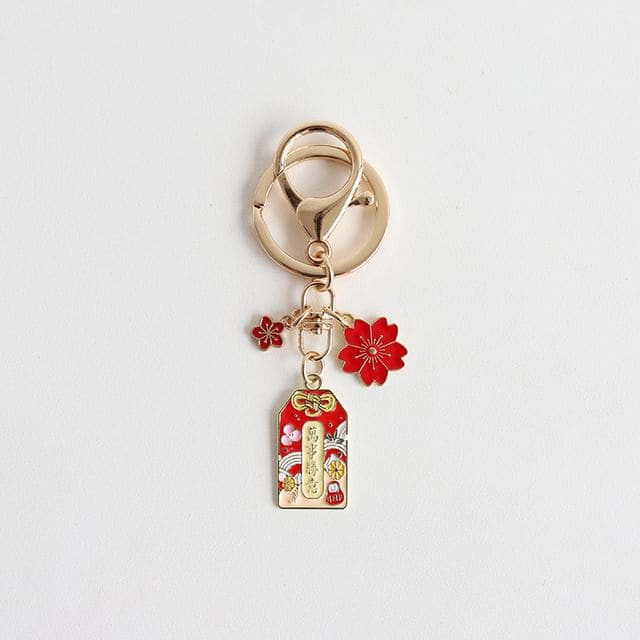 Japanese Amulet Key Rings - All the Best / One Size