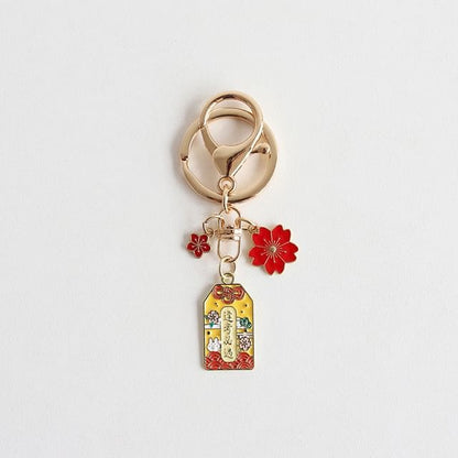 Japanese Amulet Key Rings - Must PASS every Exam / One Size