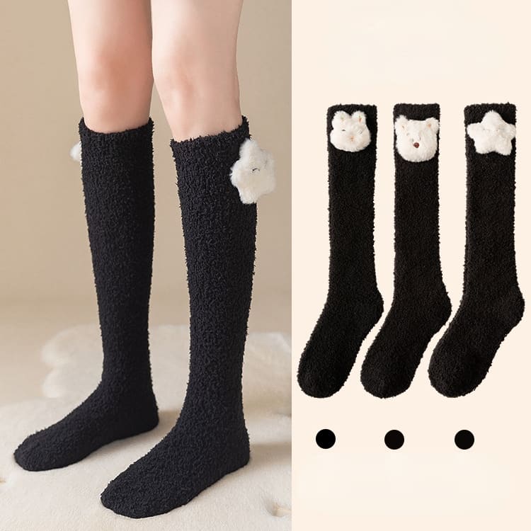 Japanese Kawaii Animal Fleece Knee Socks MM2241