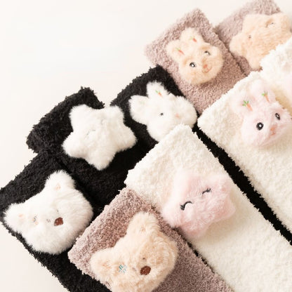 Japanese Kawaii Animal Fleece Knee Socks MM2241