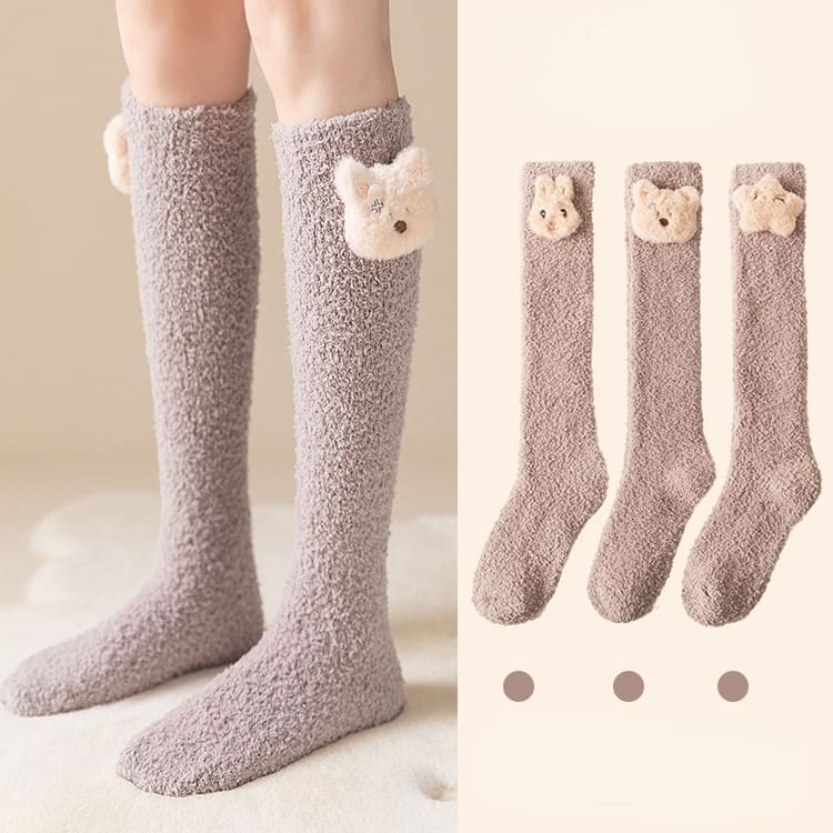 Japanese Kawaii Animal Fleece Knee Socks MM2241