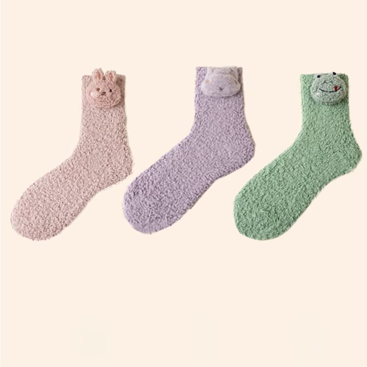 Japanese Kawaii Animal Fleece Warm Socks MM2243