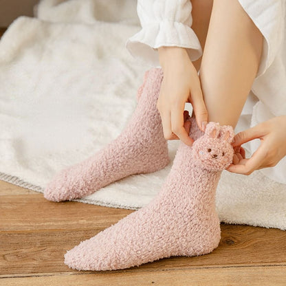 Japanese Kawaii Animal Fleece Warm Socks MM2243