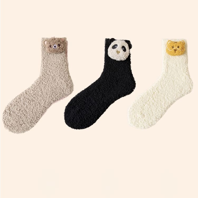 Japanese Kawaii Animal Fleece Warm Socks MM2243