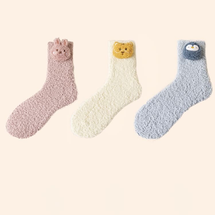 Japanese Kawaii Animal Fleece Warm Socks MM2243