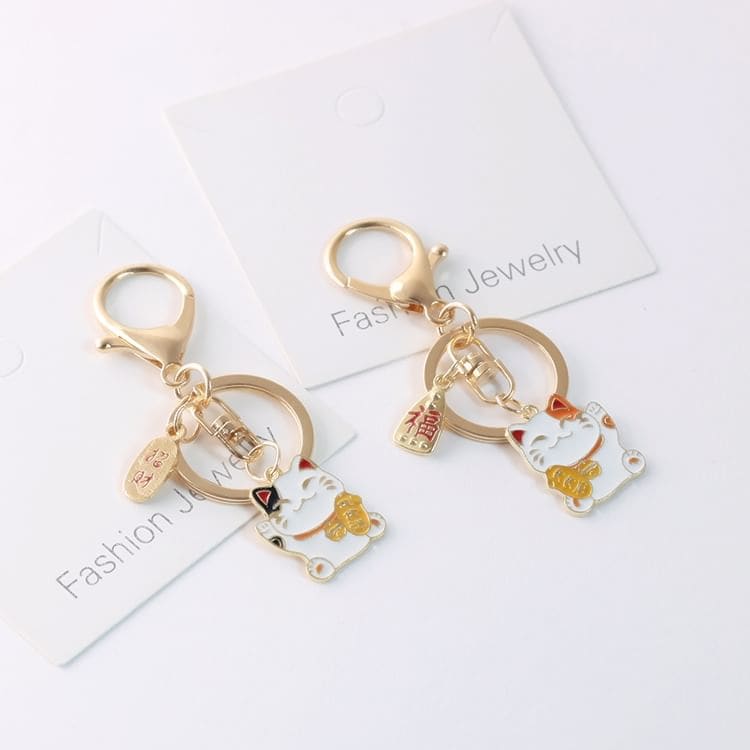 Japanese Lucky-Cat Bag Charm / Key Ring