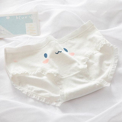 Japanese Strawberry Cute Rabbit Cotton Mid-waist Panties