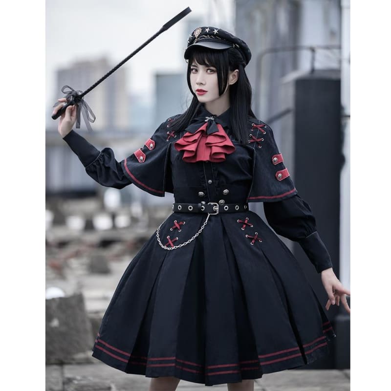 Japanese Style Gothic Retro Chic Punk Lolita Dress Set BM008