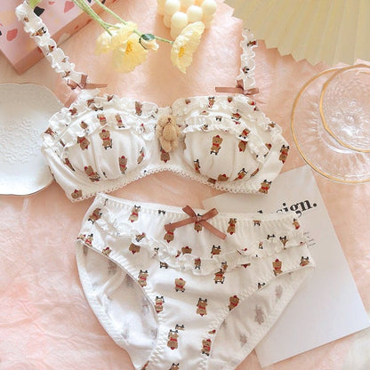 Japanese Style Kawaii Bear Underwear Set MK17018