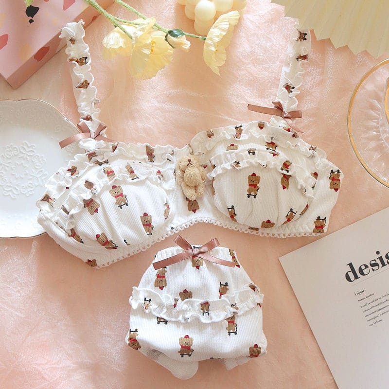 Japanese Style Kawaii Bear Underwear Set MK17018