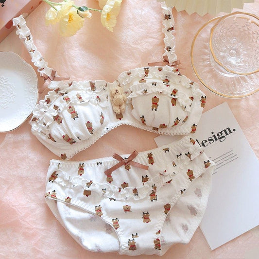 Japanese Style Kawaii Bear Underwear Set MK17018