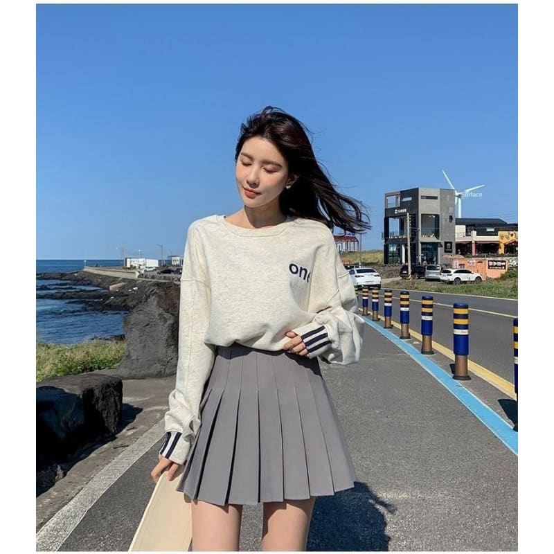 Jennie - Pleated Dark Academia Summer Mini Skirt - Skirt