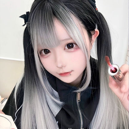 Jirai Kei Gradient Wigs ON1515 - Silver black