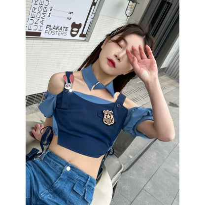 Judy Officer Inspired Crop Top Shirt MK17335