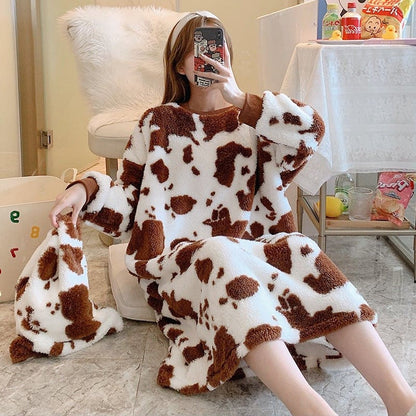 Kawaii Animal Printed Homewear Pajamas Dress MM2295