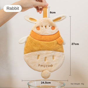 Kawaii Animals Hand Towel ON811 - rabbit - towel