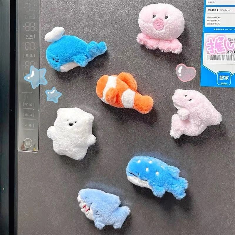 Kawaii Animals Magnetic Refrigerator Sticker - Lovesickdoe