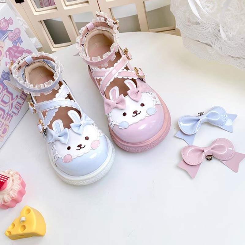 Kawaii Bunny Lolita Mary Janes Shoes