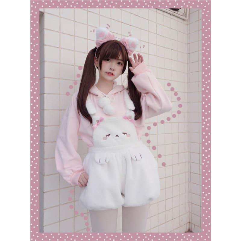 Kawaii Cat/Bear/Bunny Furry Suspender Dress MK17011