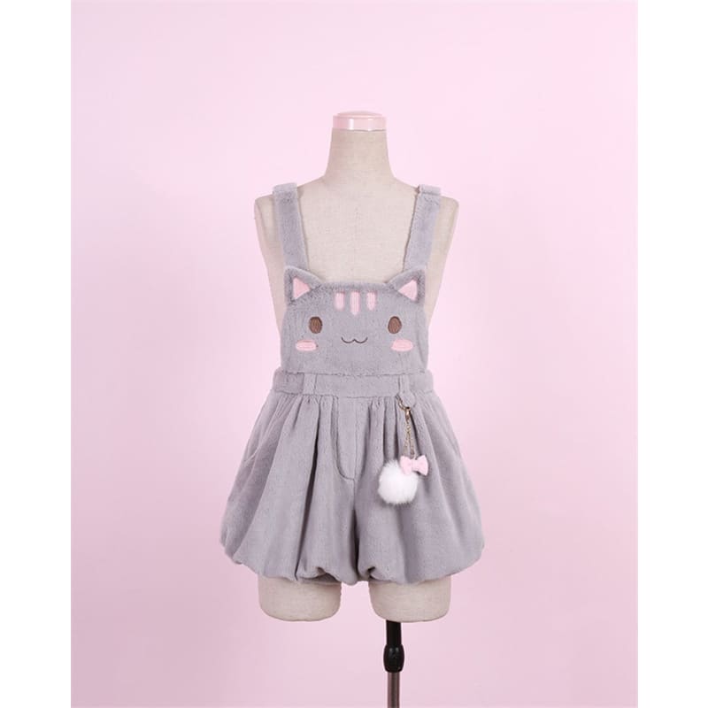 Kawaii Cat/Bear/Bunny Furry Suspender Dress MK17011