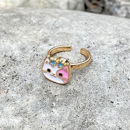 Kawaii Cat Opening Ring - ring