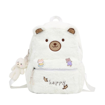 Kawaii Cute Bear Fluffy Backpack MM2294