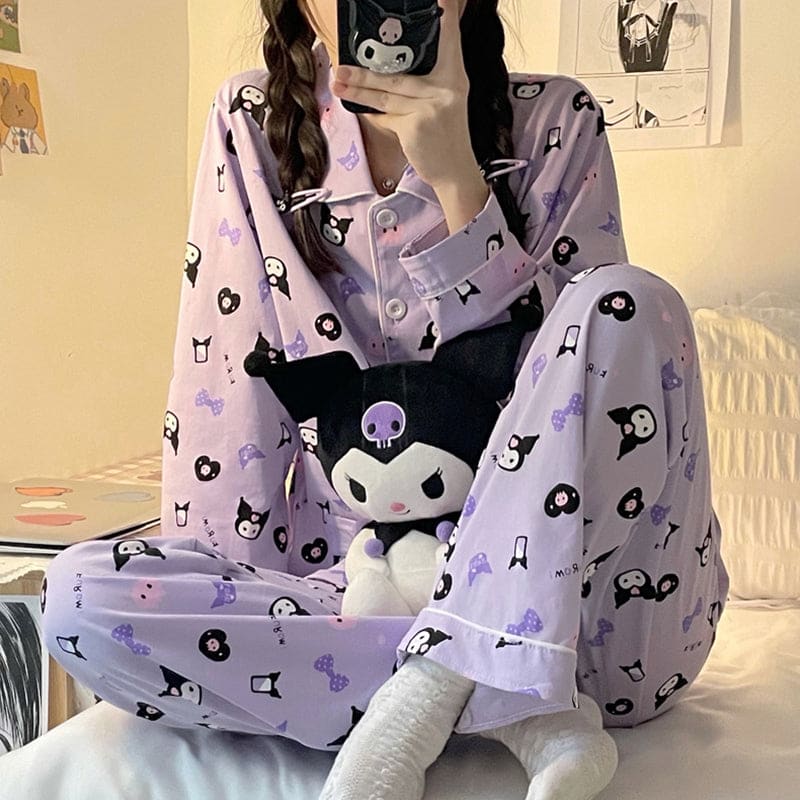 Kawaii Cute Cartoon Devil Pajamas Set MK17094