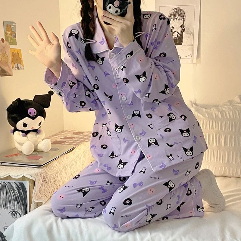 Kawaii Cute Cartoon Devil Pajamas Set MK17094