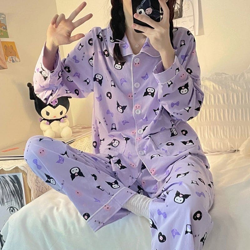 Kawaii Cute Cartoon Devil Pajamas Set MK17094