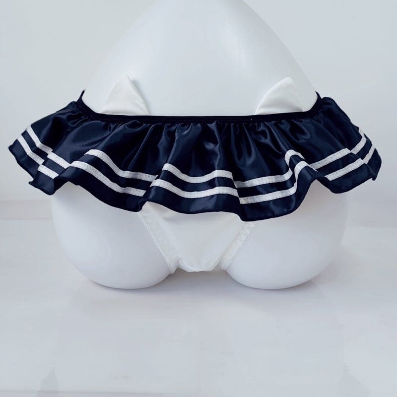 Kawaii Cute Cat Ear Undies Panties MK16977 - JK Navy / M