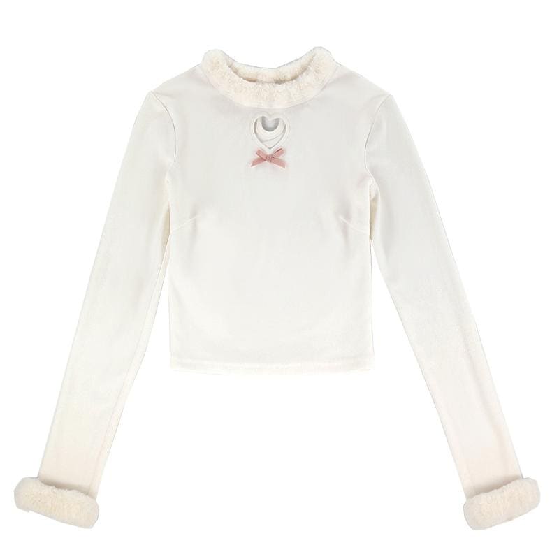 Kawaii Cute Heart Fluffy Pullover MK16871