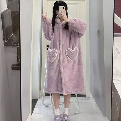 Kawaii Cute Purple Bunny Ears Nightdress MM2356