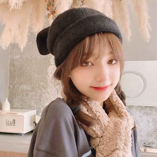 Kawaii Cute Solid Color Bunny Ears Beanie Hat K17863