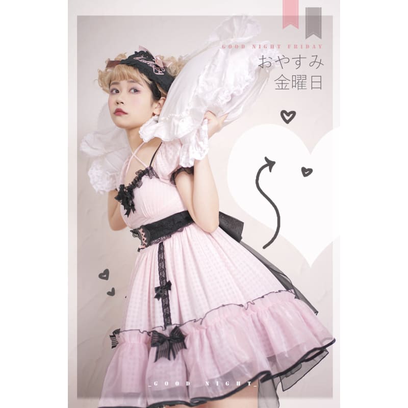 Kawaii Doll Good Night Friday Lolita Dress MK160141