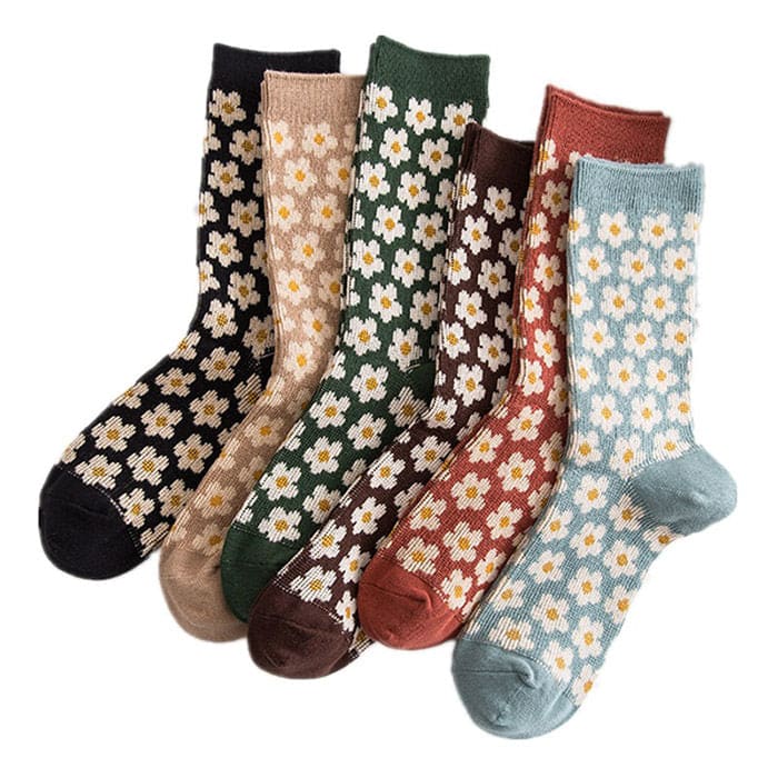 Kawaii Floral Socks - Socks