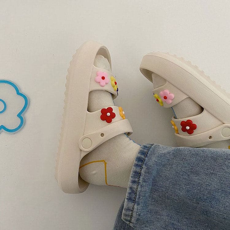 Kawaii Flower Sandals - Slippers