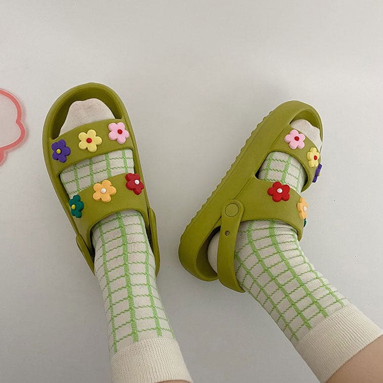 Kawaii Flower Sandals - Slippers