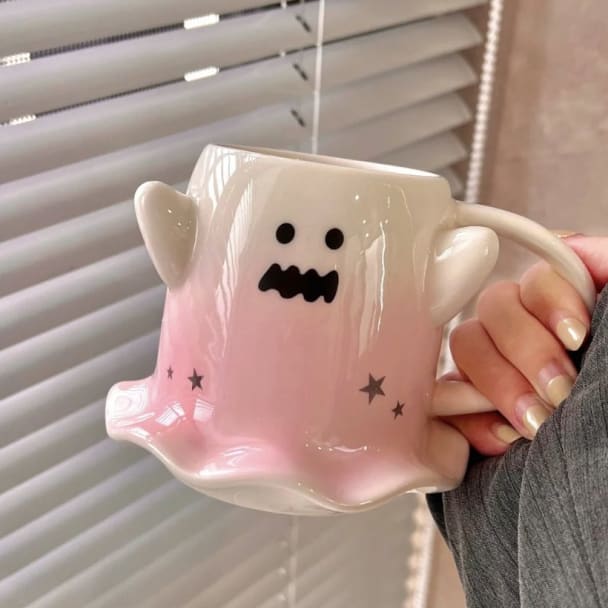 Kawaii Halloween Ghost Cup - Lovesickdoe